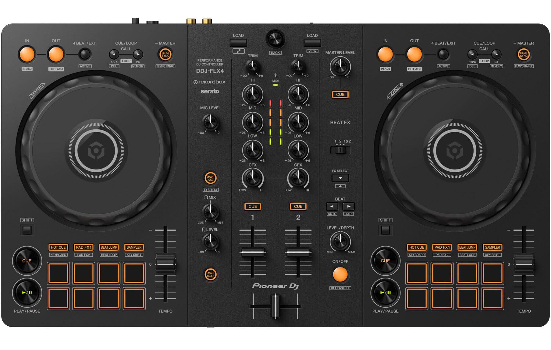 Pioneer-DJ-DDJ-FLX4-Top-View