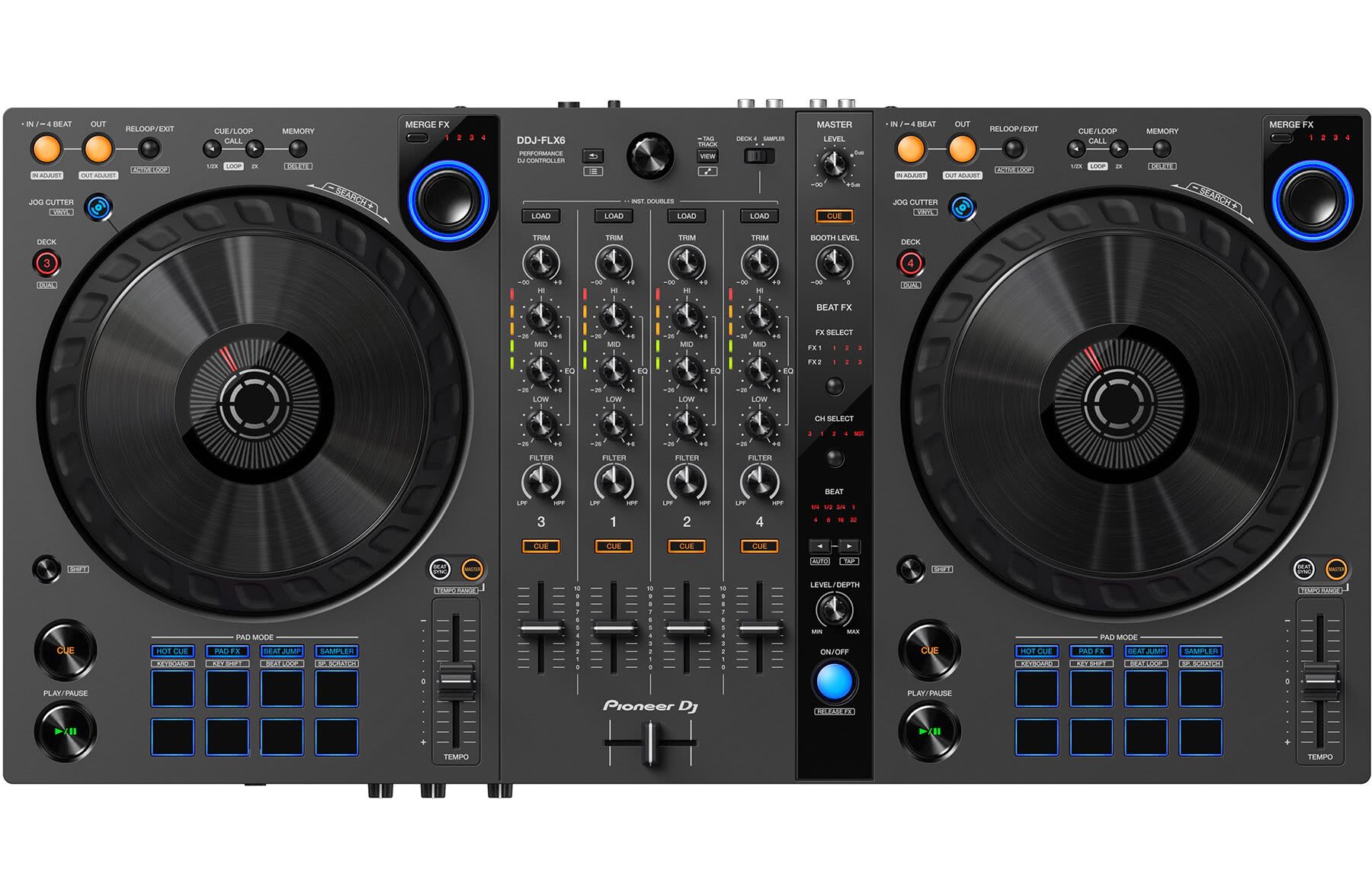 Pioneer-DJ-DDJ-FLX6GT-Top-View